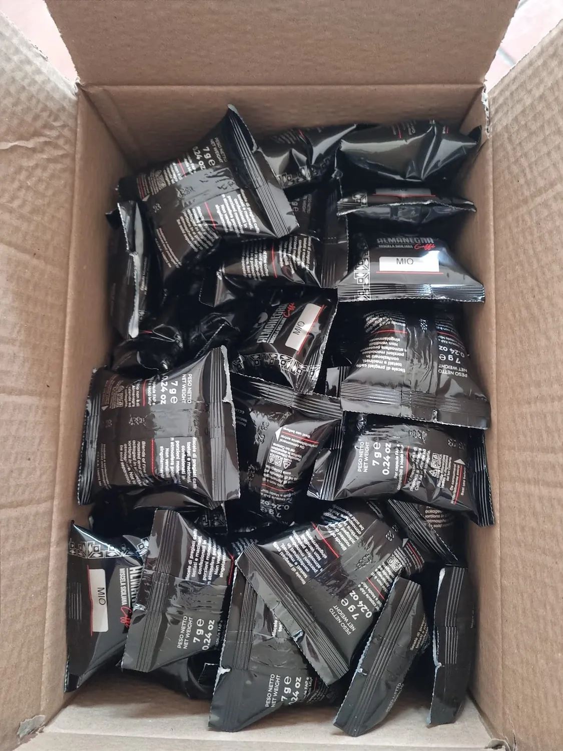 Almanegra Miscela Forte capsule A Modo Mio 100pz tostatura scura