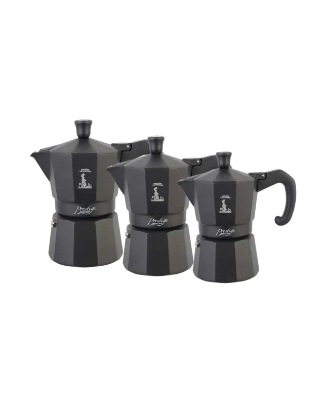 Antigua Tazzadoro Miss Moka Prestige AllBlack moka induzione nera 2 tazze