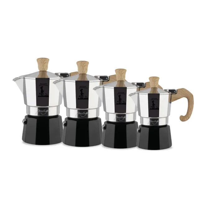 Antigua Tazzadoro Miss Moka Woody 3 Tazze Manico Legno