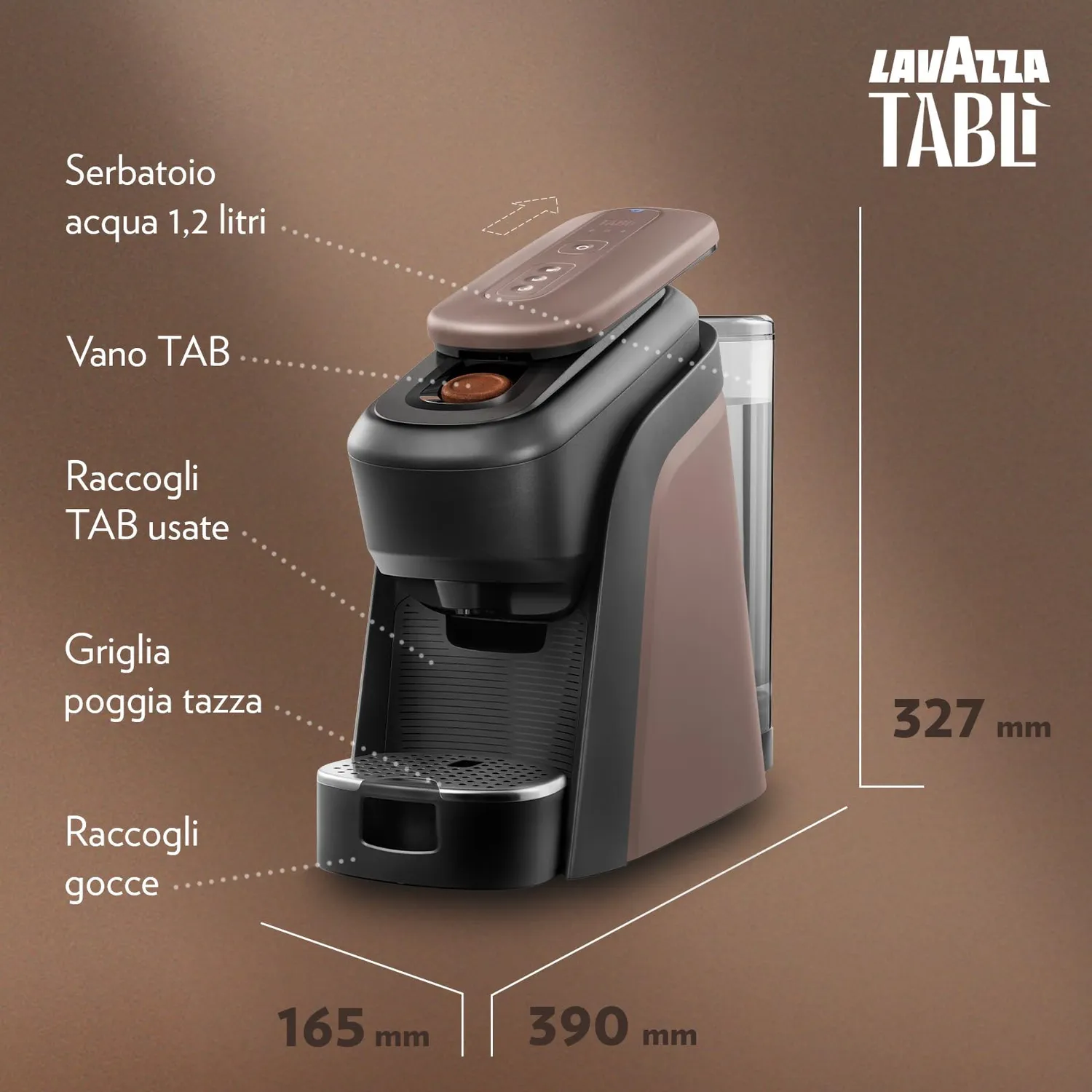 Lavazza Tabli macchina caffe tab 100% caffe marrone + 96 tab