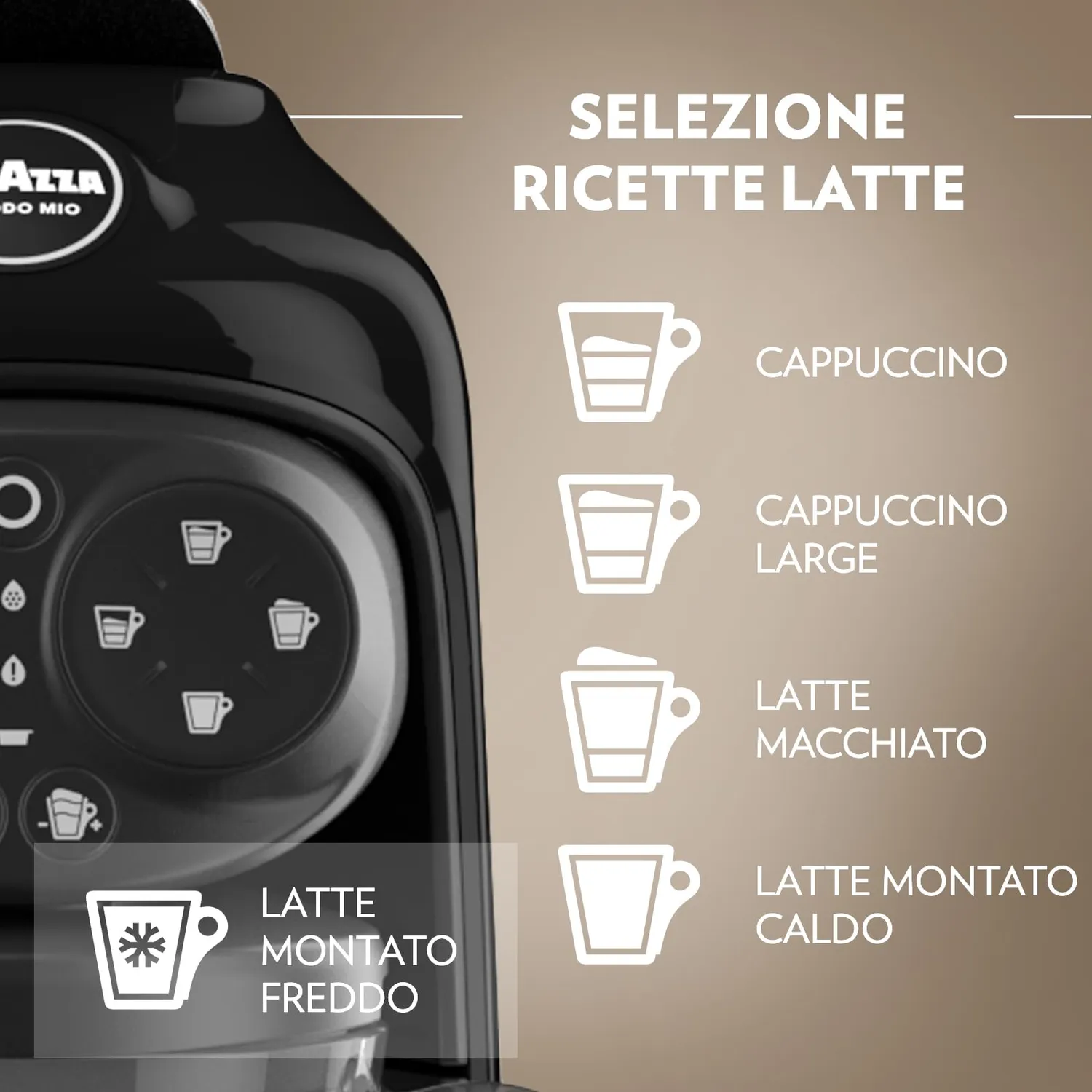 Lavazza A Modo Mio Deséa macchina caffè nera + 88 capsule