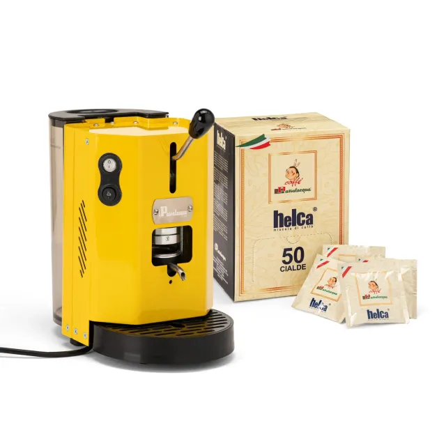 Passalacqua Clio macchina a cialde gialla + 50 cialde