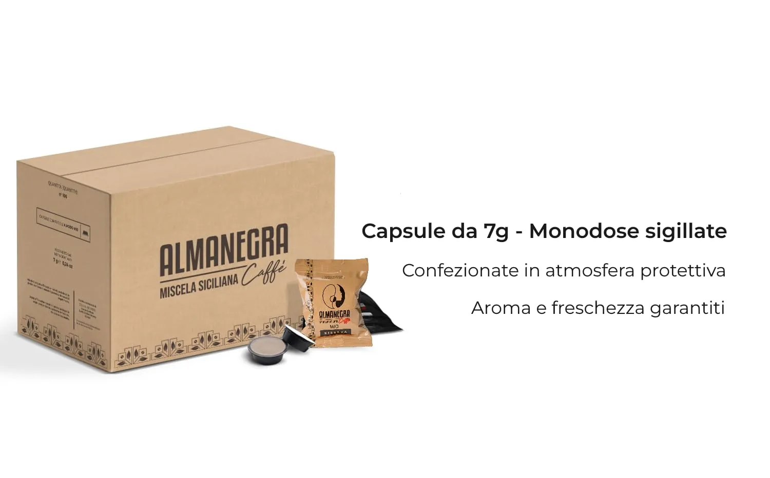 Almanegra Miscela Riserva capsule A Modo Mio 100pz arabica