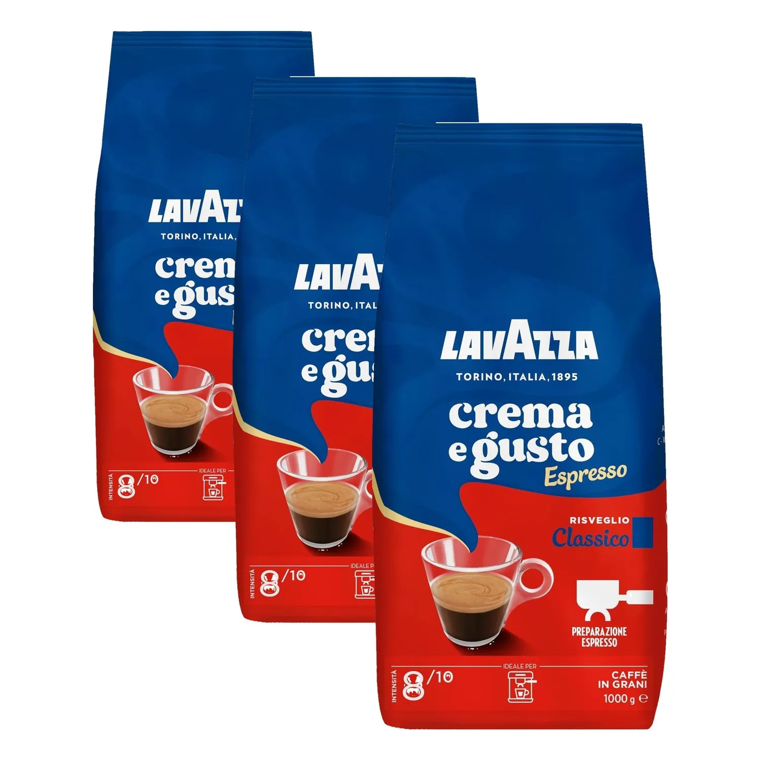 Lavazza Crema e Gusto Classico caffè grani 1 kg intenso