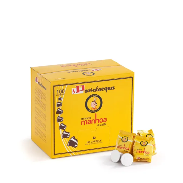Passalacqua Manhoa capsule 100 pz aroma miele cioccolato