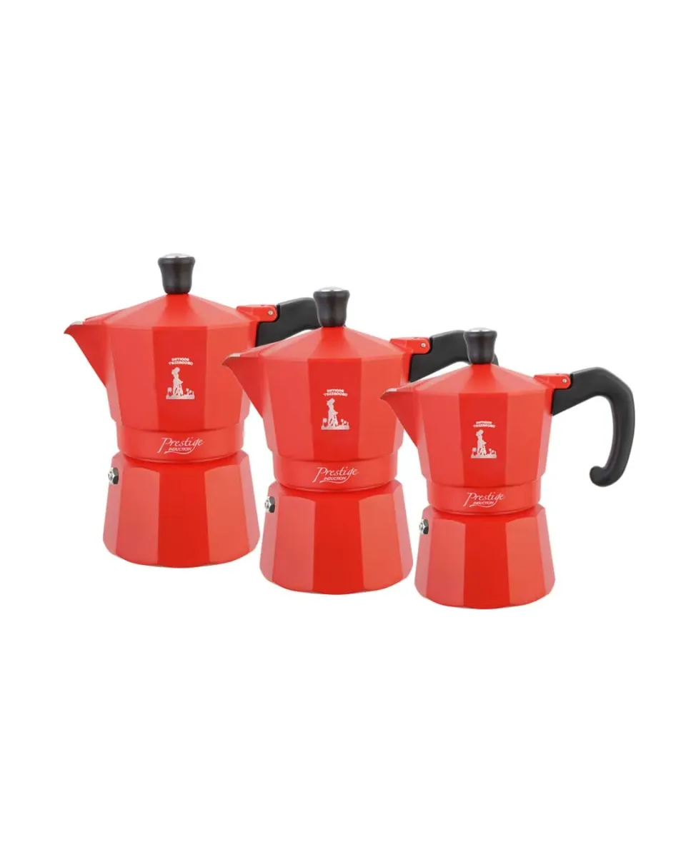 Antigua Tazzadoro Miss Moka Prestige AllRed moka induzione rossa 2 tazze