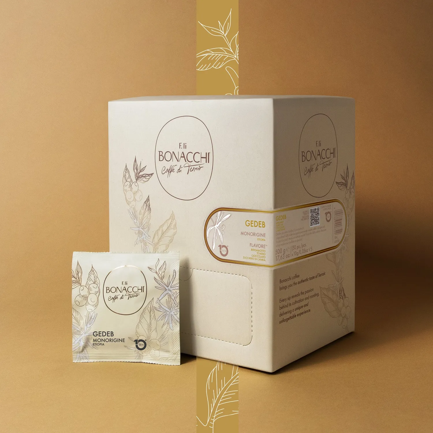 Bonacchi Gedeb cialde 10g Reniala 50pz arabica lavata