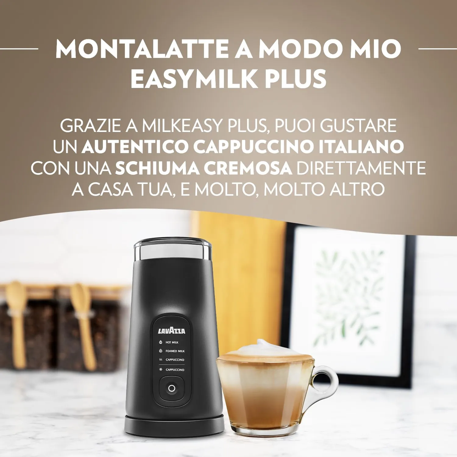Lavazza MilkEasy Plus montalatte elettrico nero schiuma