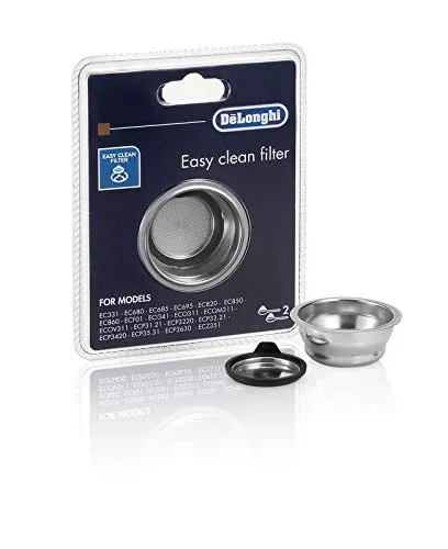 Almanegra filtro caffè 2 tazze compatibile DeLonghi Dedica