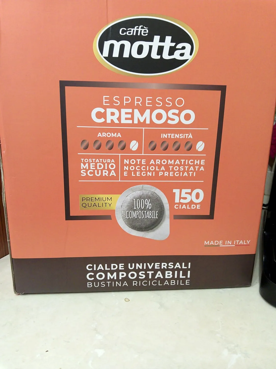 Caffè Motta Espresso Cremoso cialde ESE 150 compostabili
