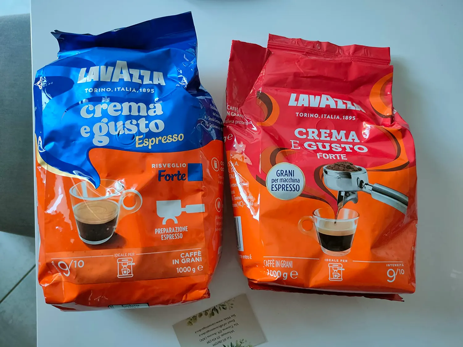 Lavazza Crema e Gusto Forte caffè in grani 1 kg tostatura scura