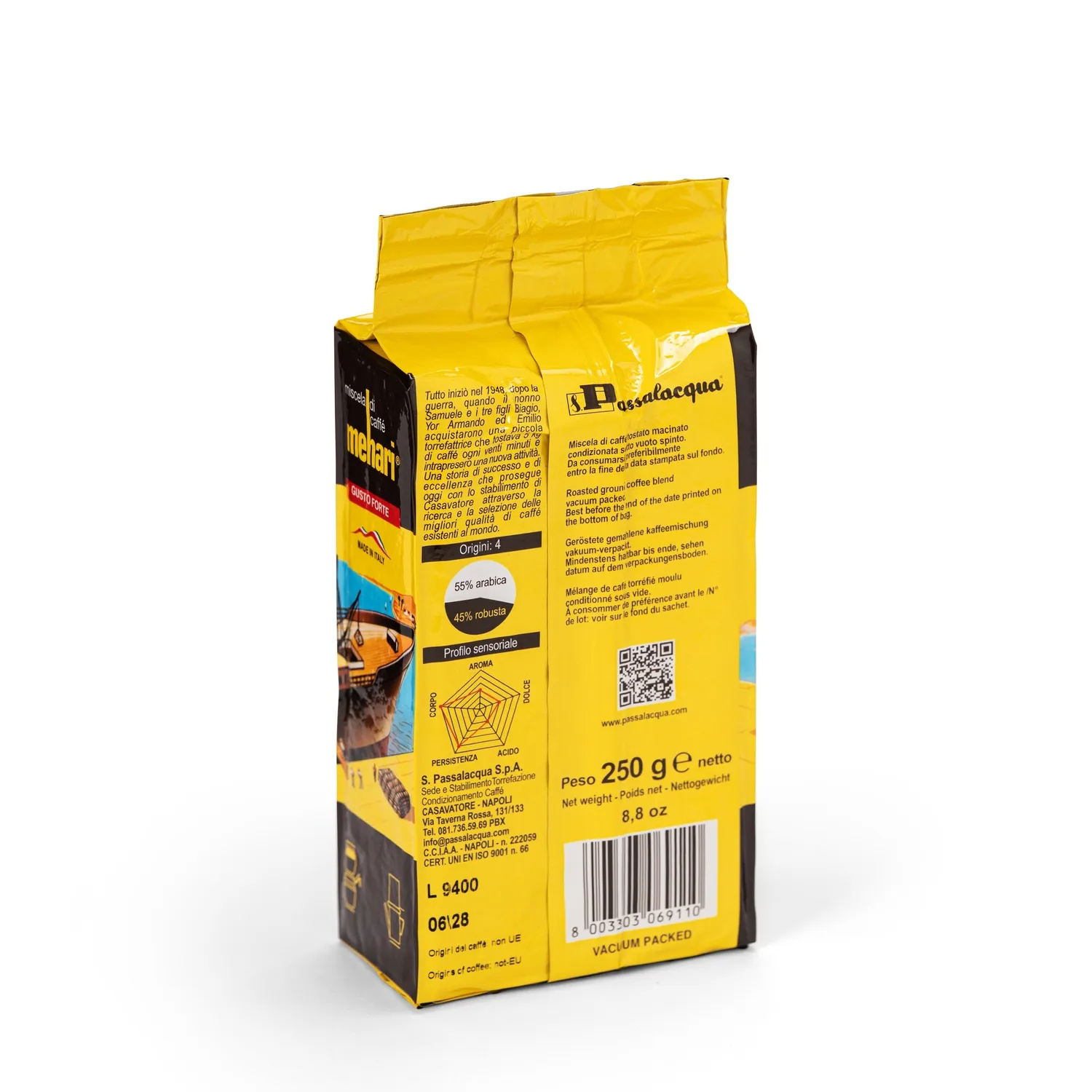 Passalacqua Mehari caffè macinato 250g miscela forte