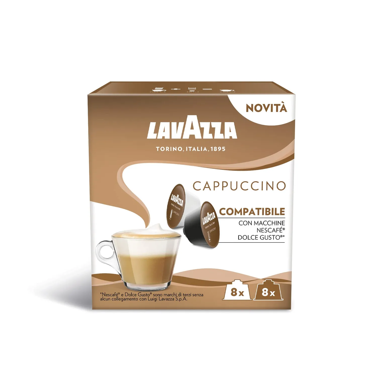 Lavazza Cappuccino capsule Dolce Gusto 96 pz con latte