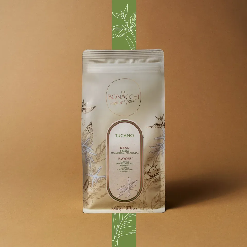 Bonacchi Tucano caffè in grani 250g cremoso
