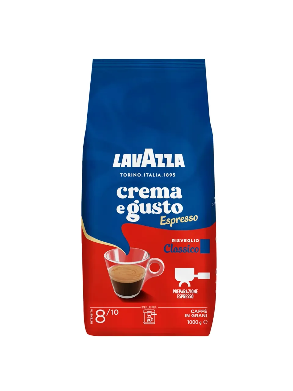 Lavazza Crema e Gusto Classico caffè grani 1 kg intenso