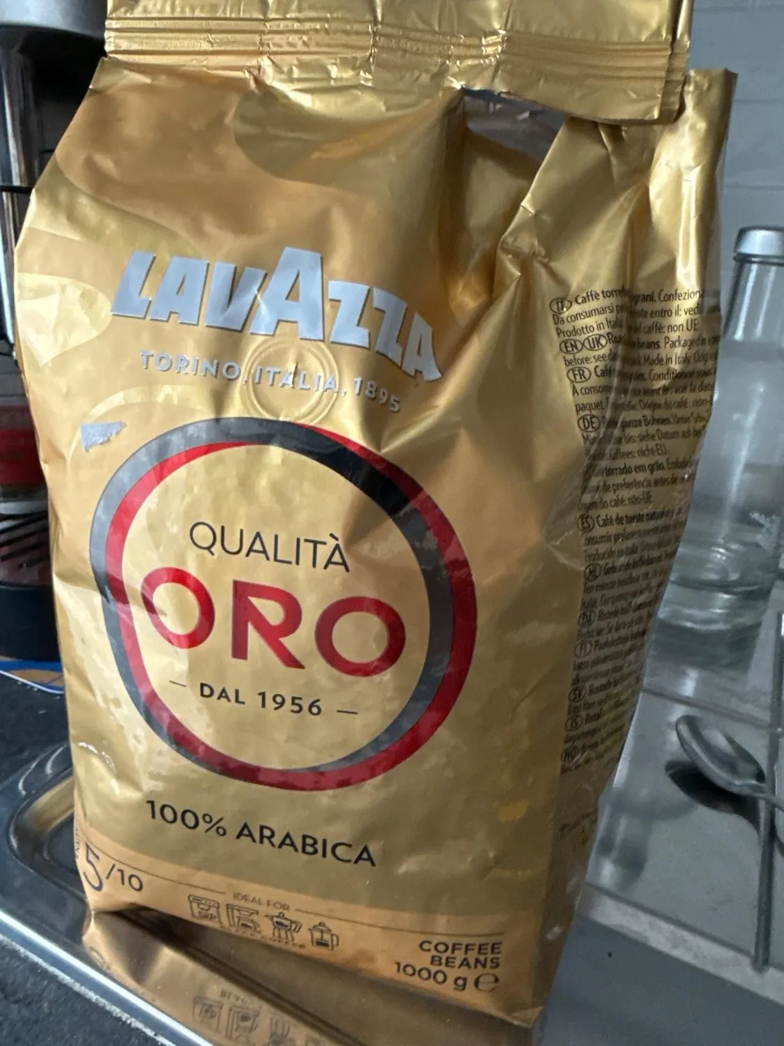 Lavazza Qualità Oro caffè in grani 1 kg 100% arabica