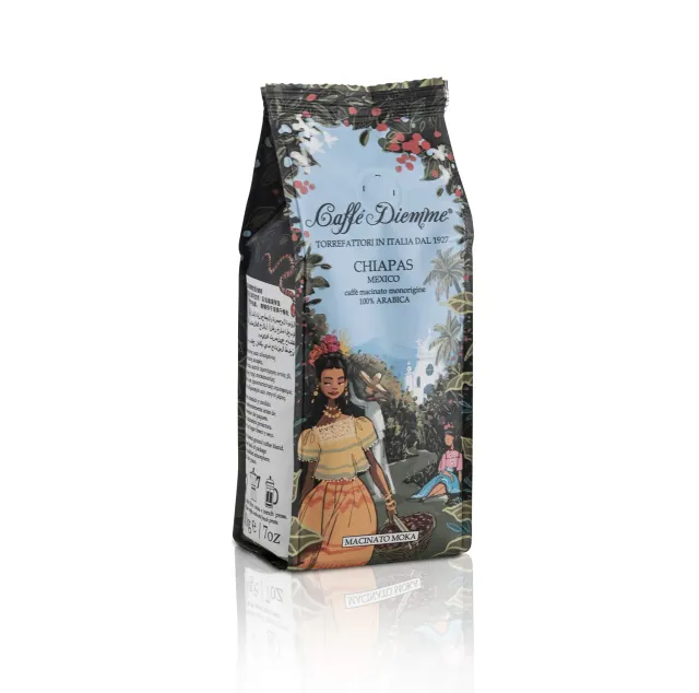 Diemme Mexico Chiapas macinato moka 200 g arabica dolce