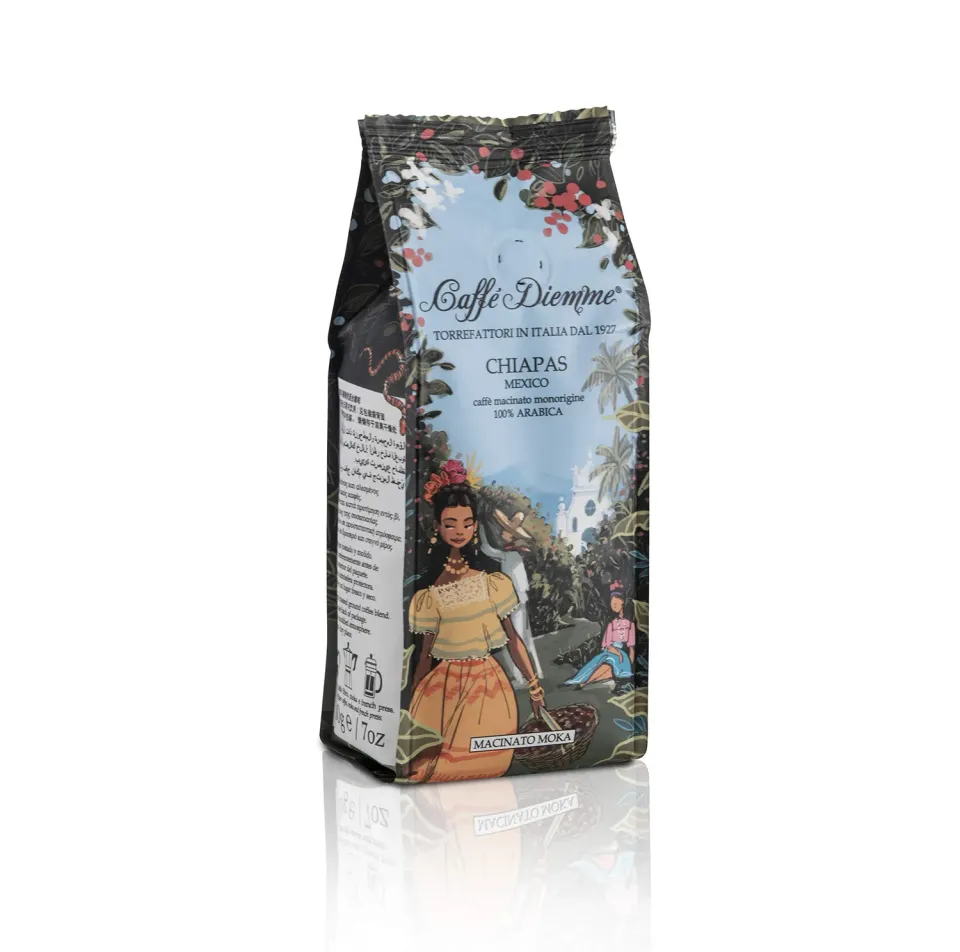 Diemme Mexico Chiapas macinato moka 200 g arabica dolce
