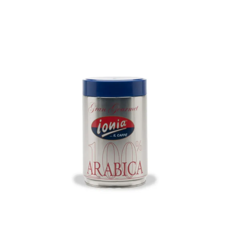 Ionia 100% Arabica caffè in grani 250 g in latta