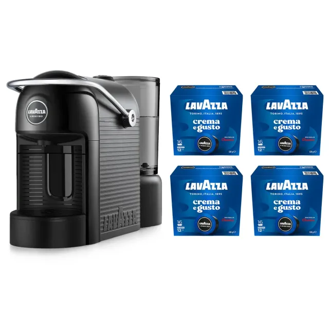 Lavazza Jolie Evo macchina caffe A Modo Mio nera + 64 capsule