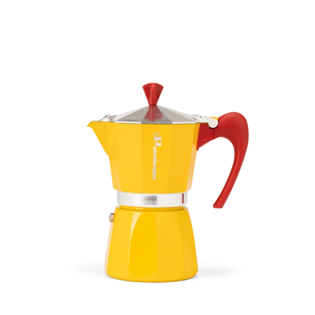 Passalacqua caffettiera moka yellow 6 tazze gialla
