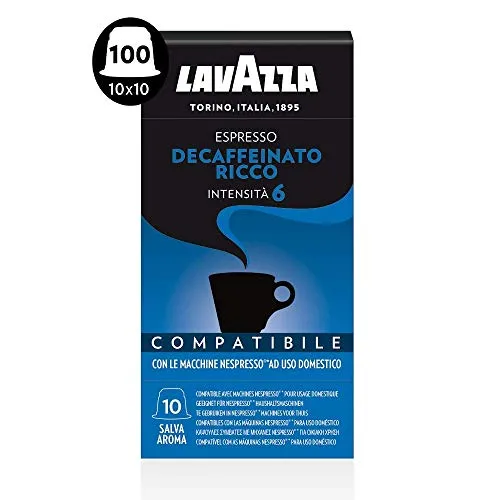 Lavazza Decaffeinato Ricco capsule compatibili Nespresso 100 pz