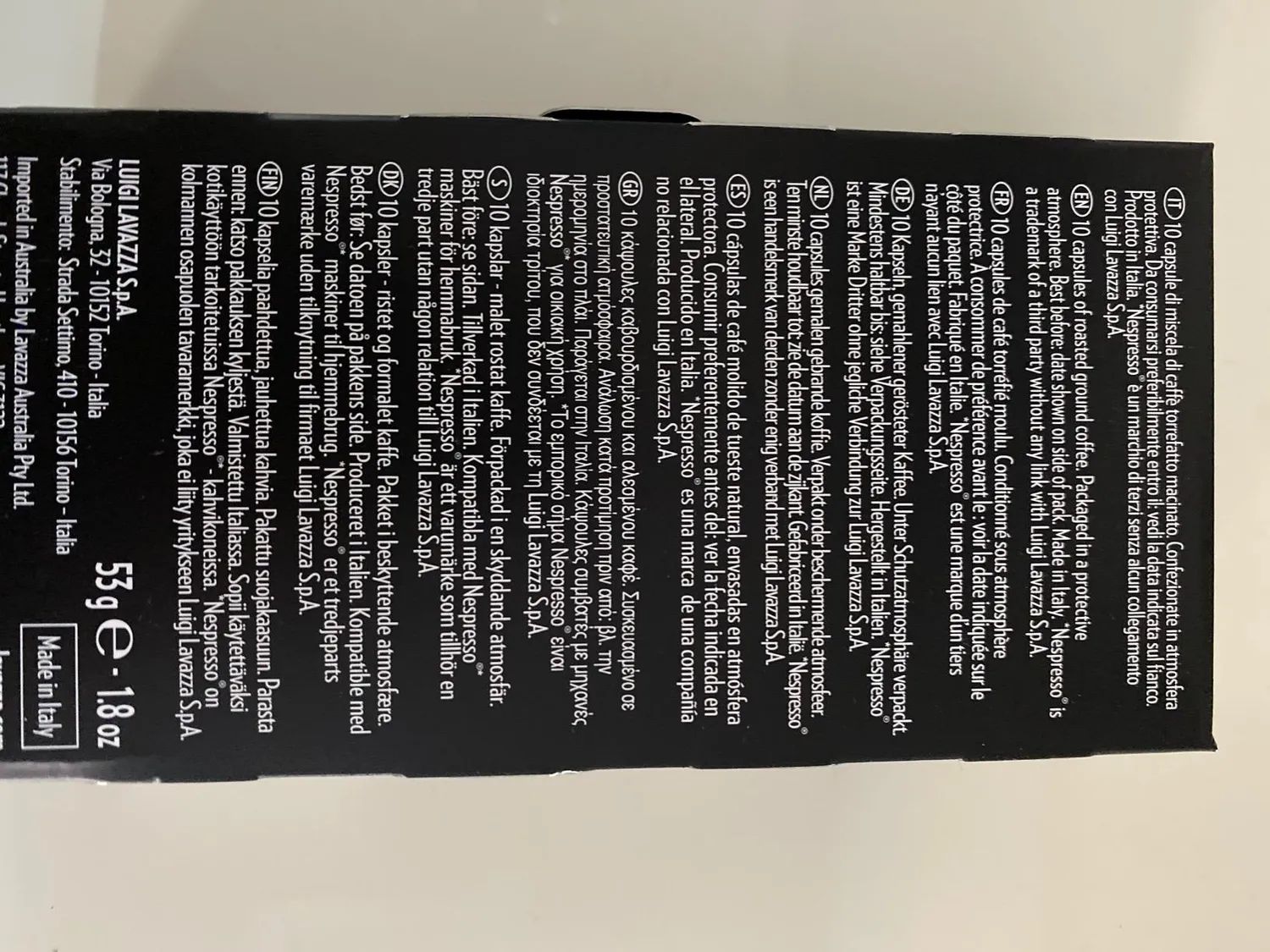 Lavazza Ristretto capsule compatibili Nespresso 100 caramello
