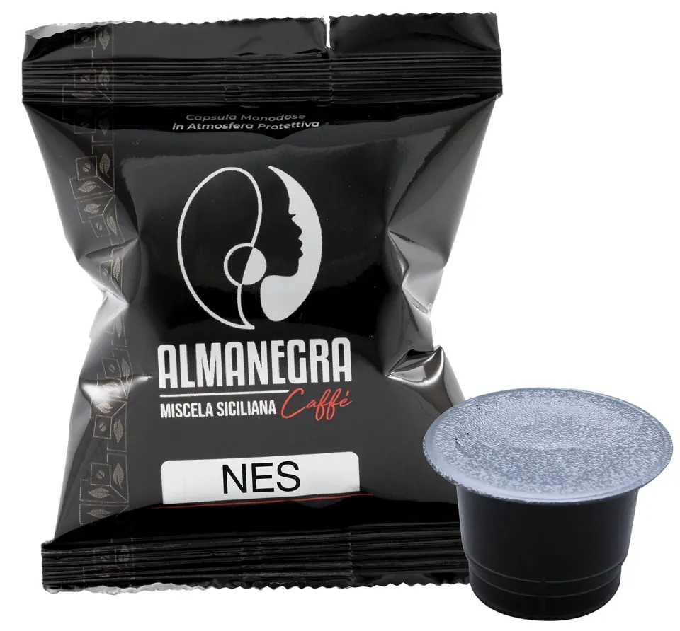 Almanegra Miscela Forte capsule Nespresso 100pz tostatura scura