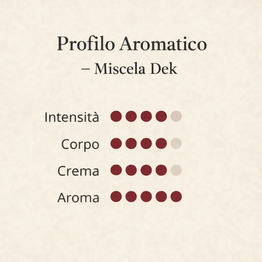 Almanegra Dek capsule compatibili A Modo Mio 100 decaffeinato