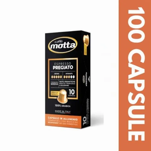 Caffè Motta Arabica capsule compatibili Nespresso 100 alluminio