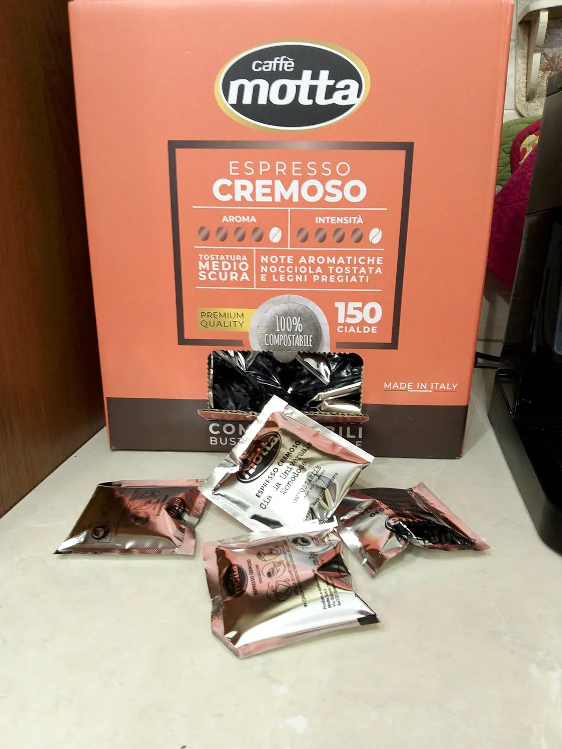Caffè Motta Espresso Cremoso cialde ESE 150 compostabili