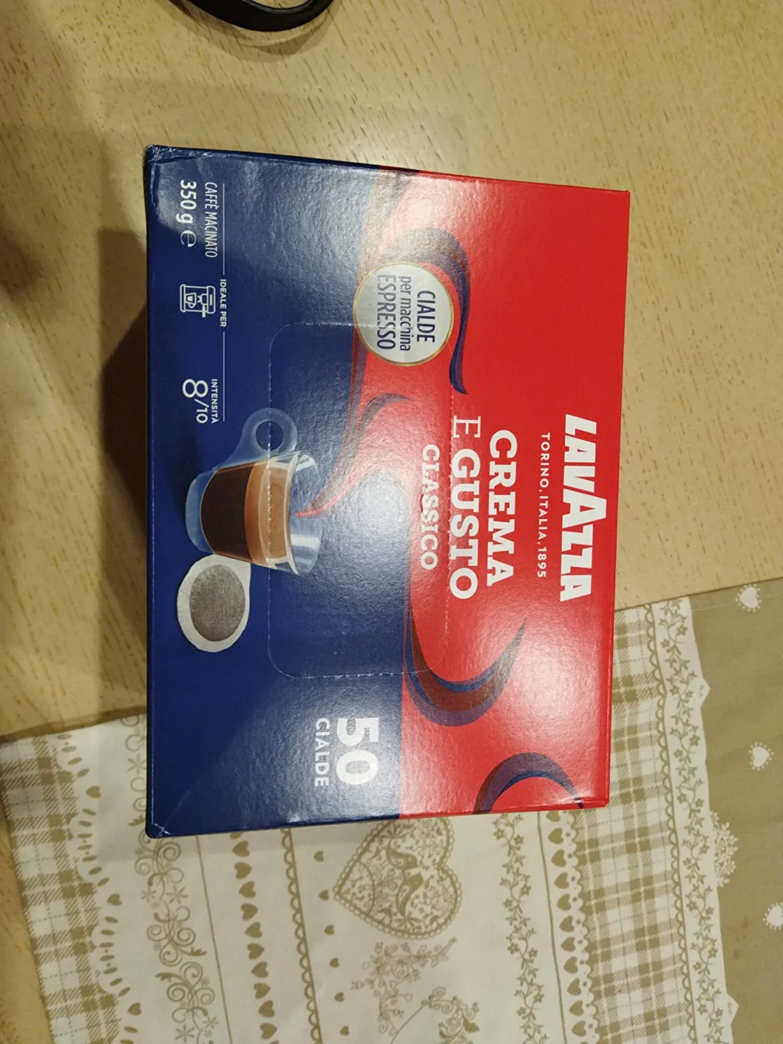 Lavazza Crema e Gusto Classico cialde ESE 50 pz legno tabacco