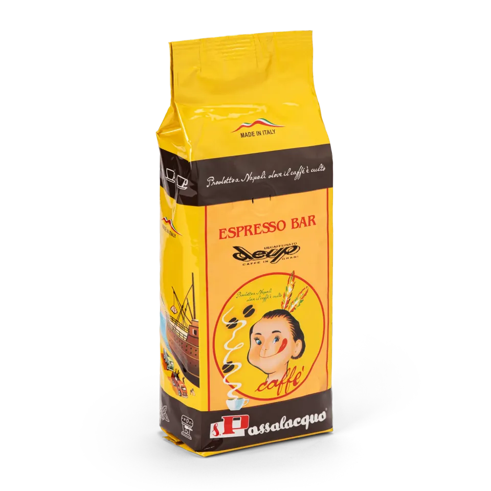S Passalacqua Deup caffè in grani 500g decaffeinato