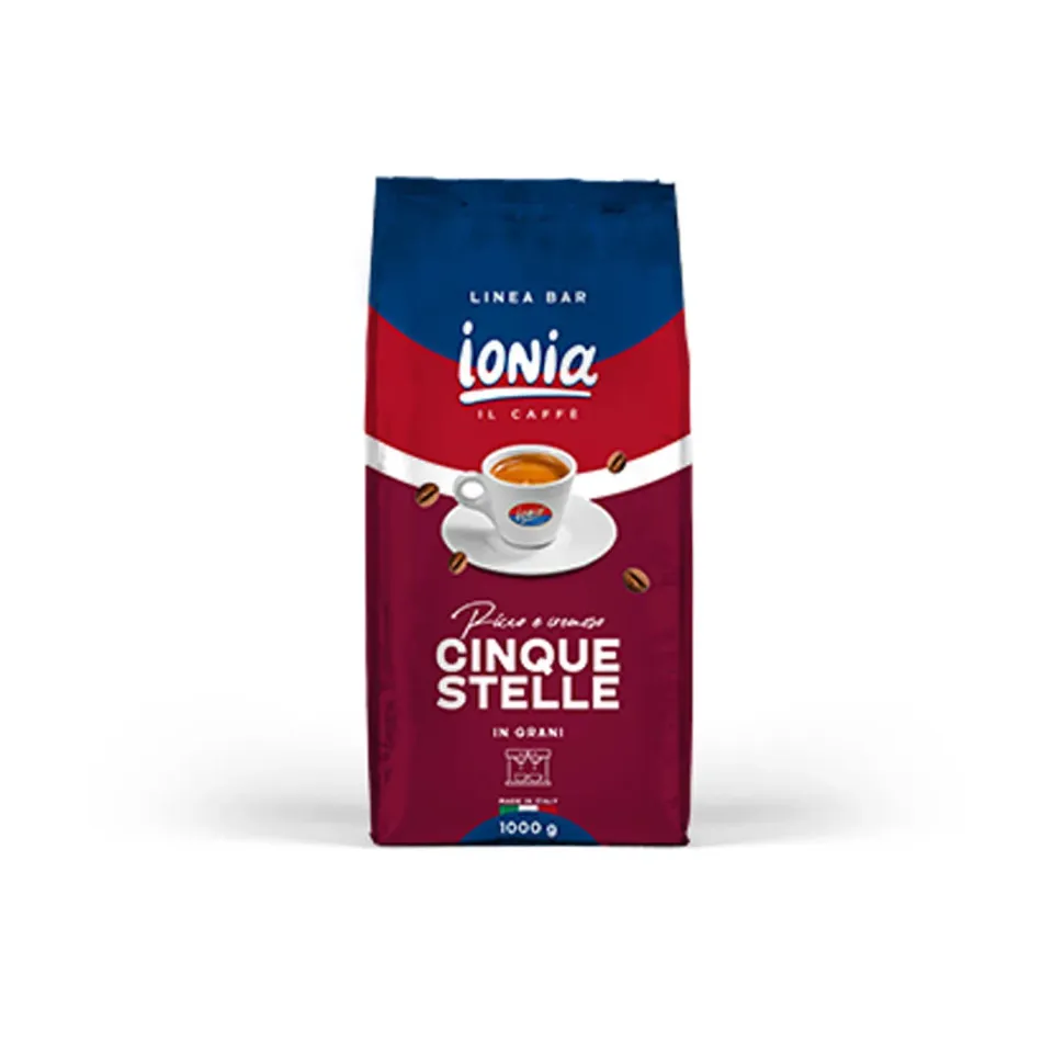Ionia Cinque Stelle caffè in grani 1 kg tostatura scura