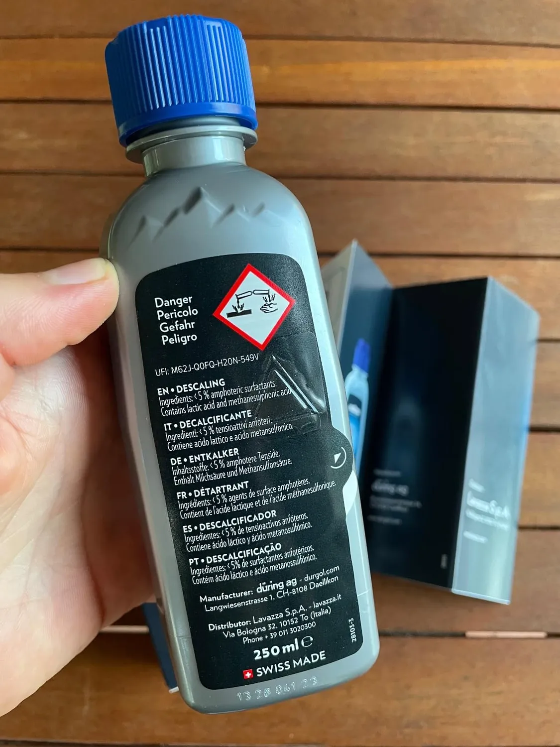 Lavazza A Modo Mio decalcificante liquido 250ml 2 usi