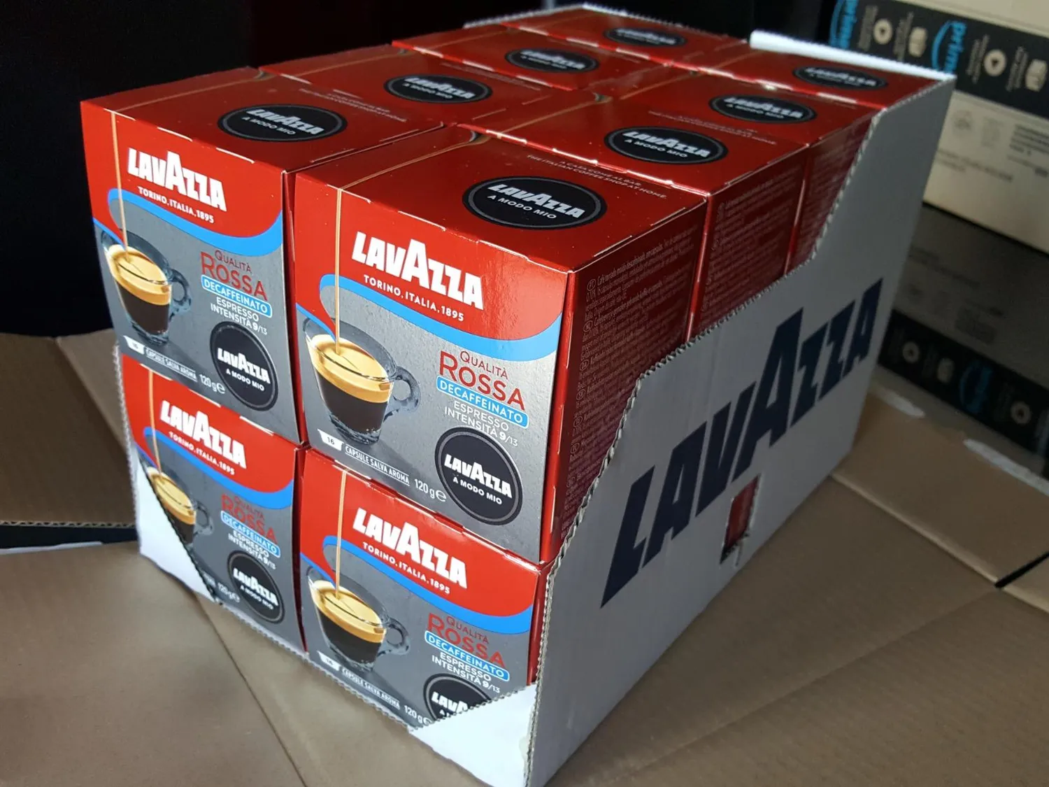 Lavazza A Modo Mio Qualita Rossa Dek capsule 256pz decaffeinato