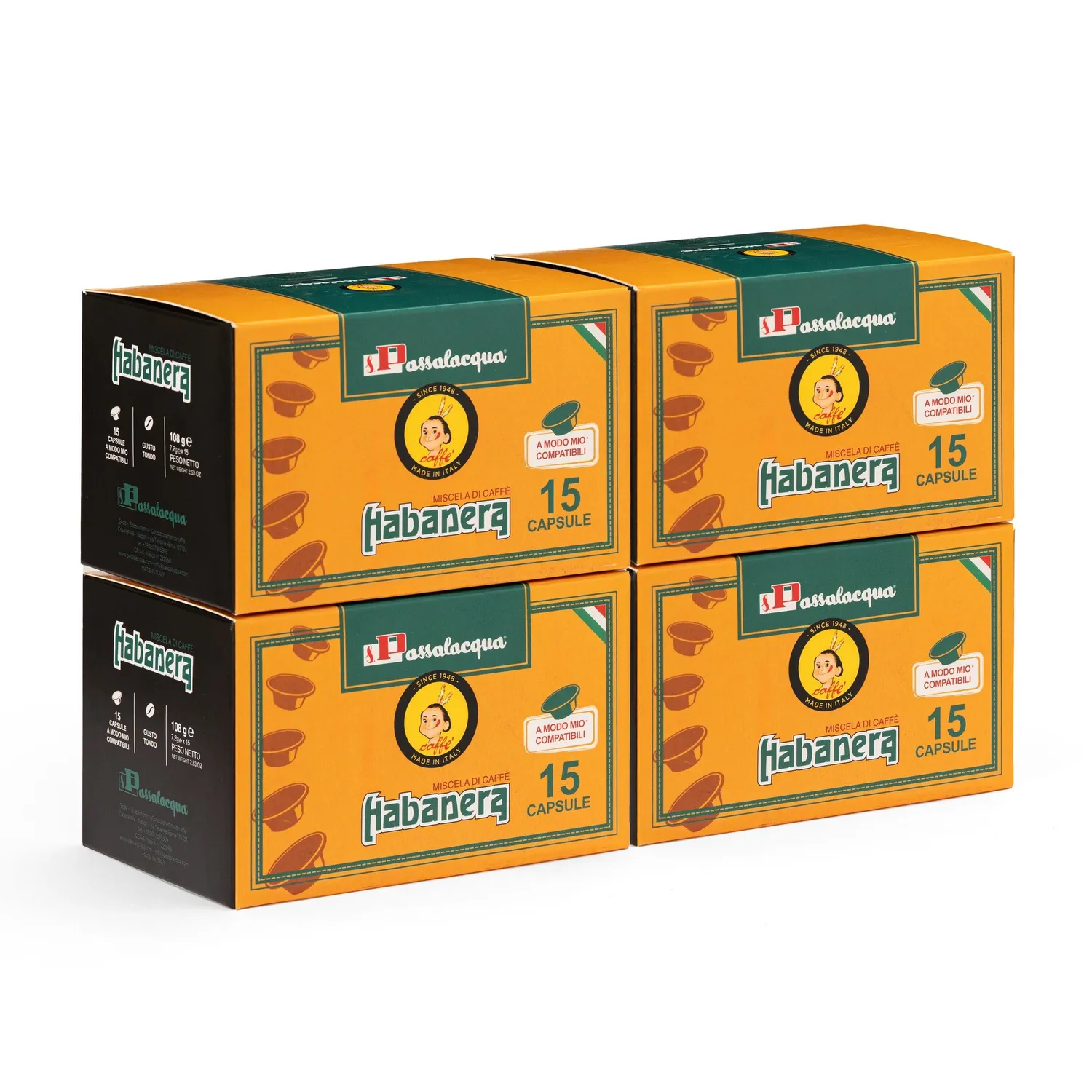 Passalacqua Habanera capsule A Modo Mio 15 pz equilibrato