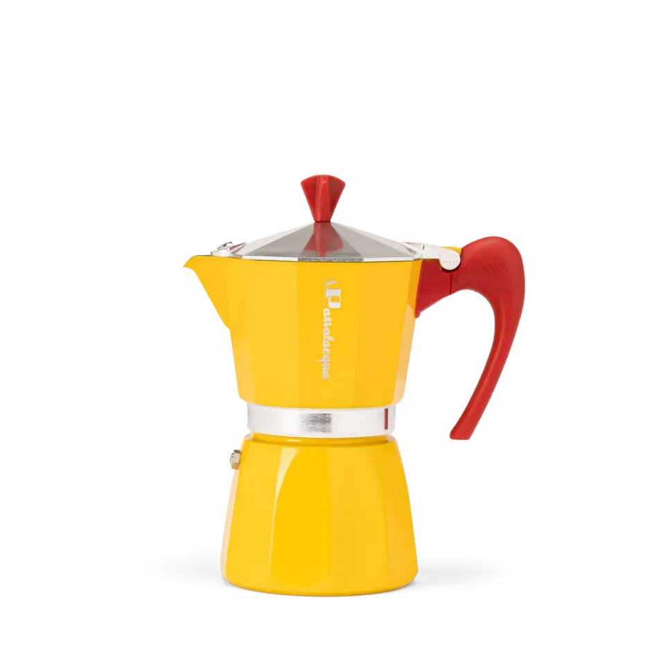 Passalacqua moka gialla 6 tazze caffettiera