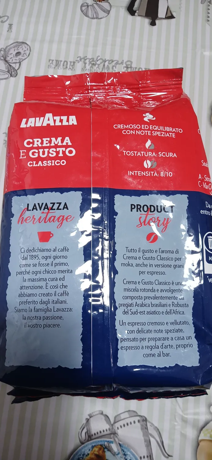 Lavazza Crema e Gusto Classico caffè grani 1 kg intenso