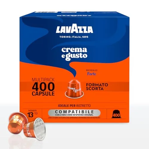 Lavazza Crema e Gusto Forte Capsule Nespresso 400 pz scuro
