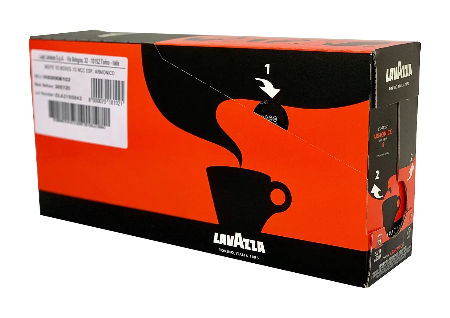 Lavazza Armonico capsule compatibili Nespresso 100 pz tostatura scura