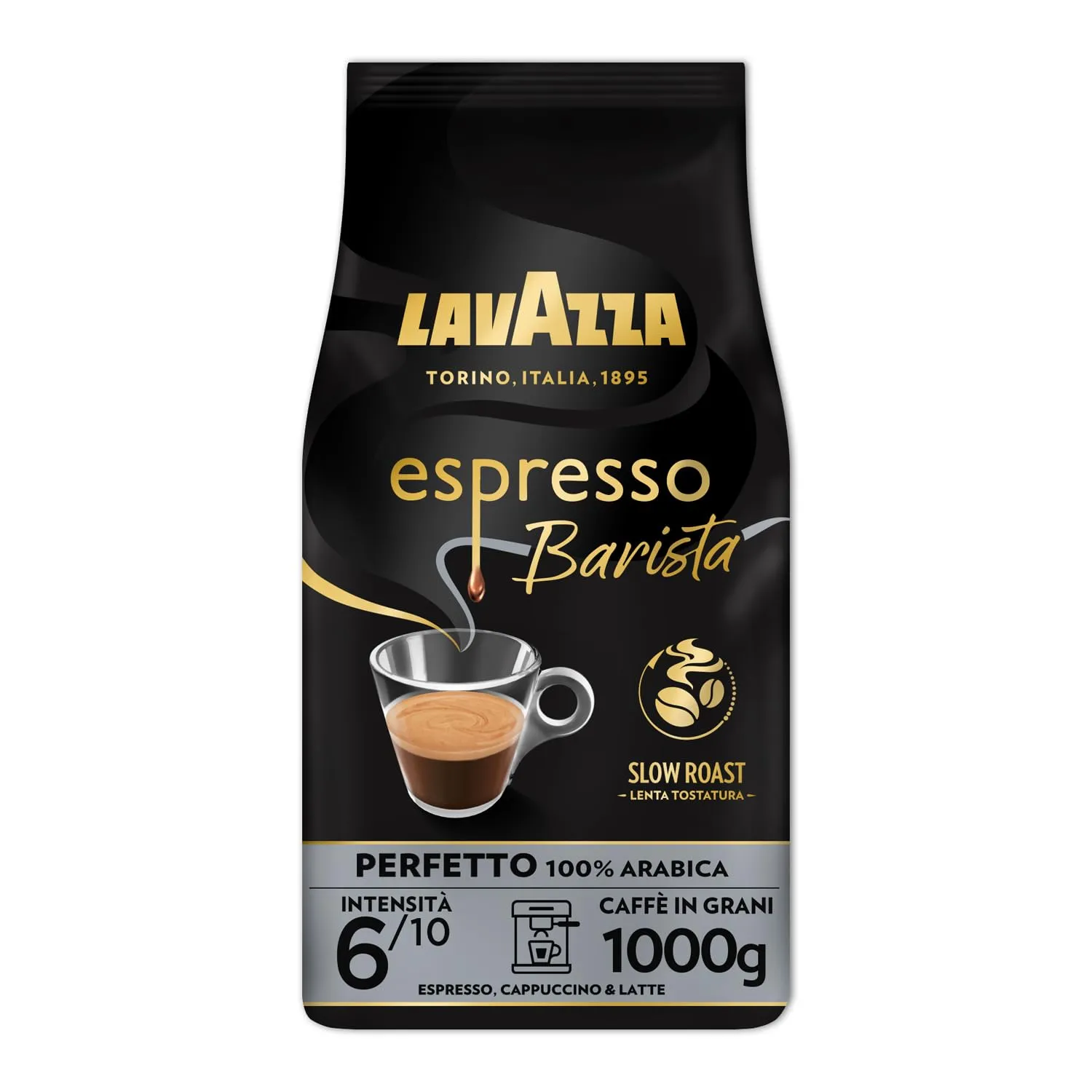 Lavazza Barista Gran Crema caffè grani 1 kg floreale