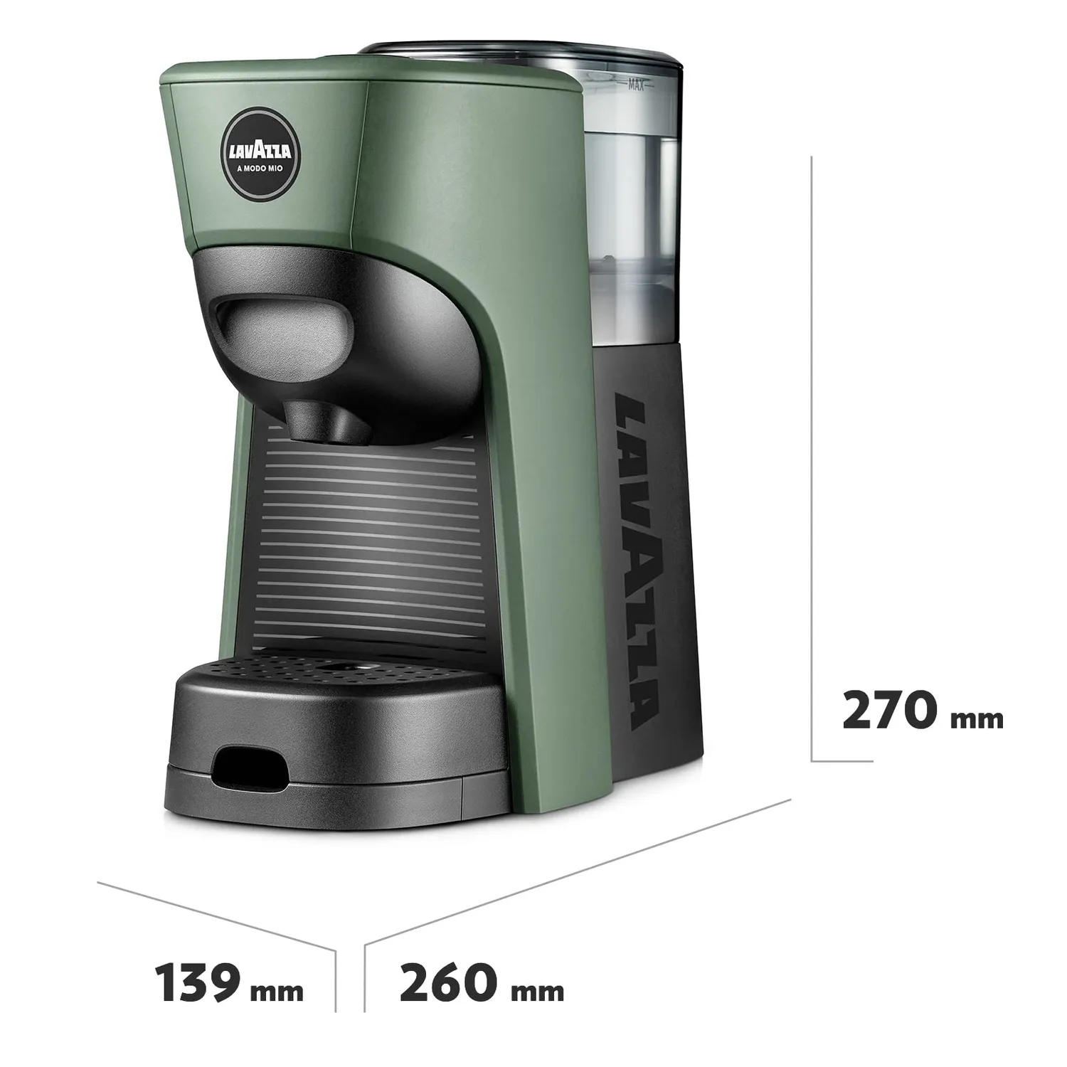 Lavazza A Modo Mio Tiny macchina caffè verde 64 capsule Rossa