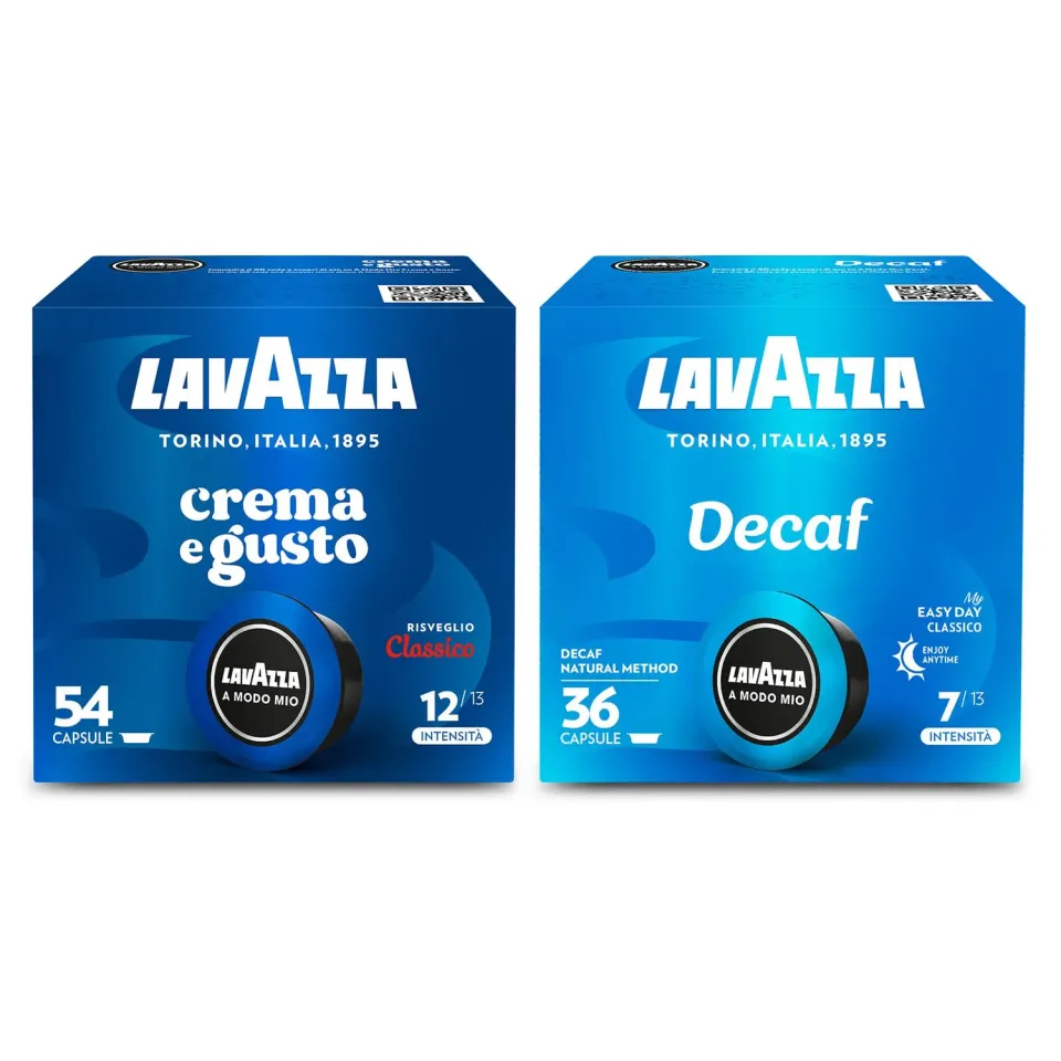 Lavazza A Modo Mio capsule caffè 90 pz assortite Risveglio Decaf
