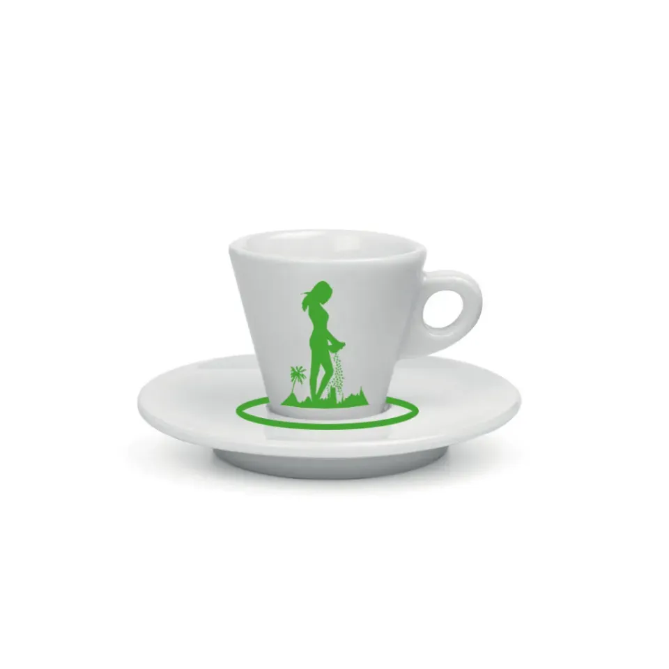 Antigua Tazzadoro Seminatrice tazzina caffè verde piattino