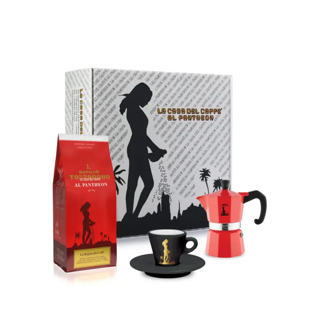 Antigua Tazzadoro Regina dei Caffè Gift Box Moka 250 g tazzina