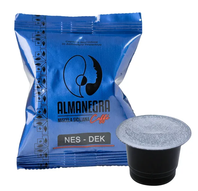 Almanegra Decaffeinato Dek capsule Nespresso 100 pz decaffeinato