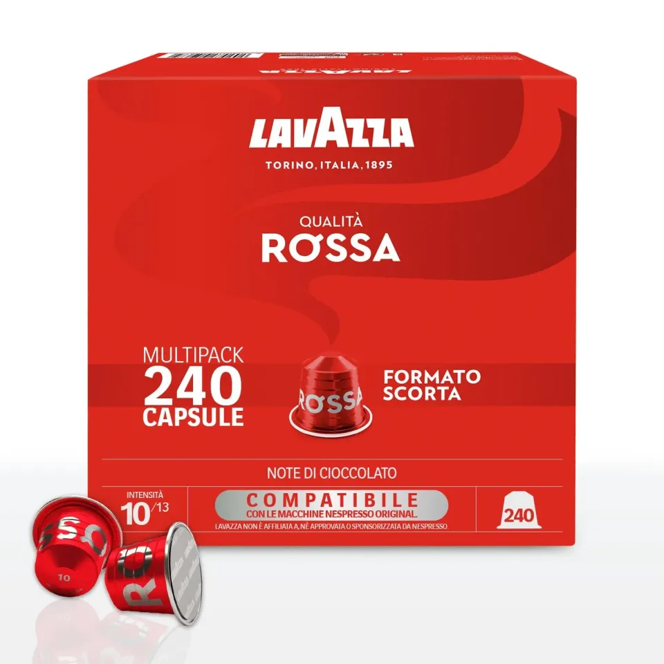 Lavazza Qualita Rossa capsule alluminio Nespresso 240 pz intensita 10