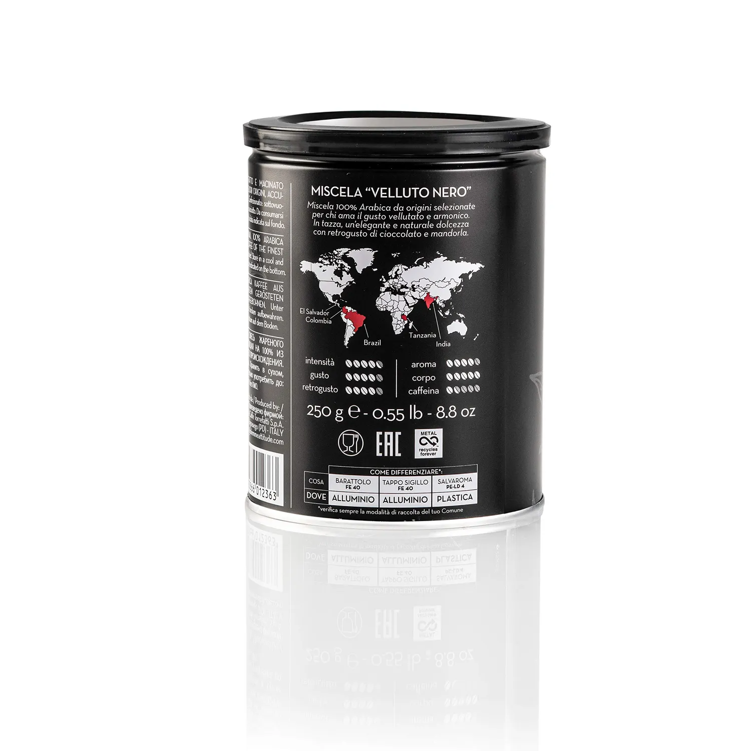 Diemme Black Velluto Nero macinato 250 g 100% arabica