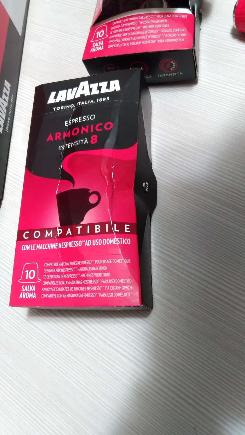 Lavazza Armonico capsule compatibili Nespresso 100 pz tostatura scura